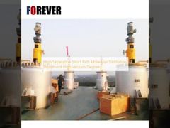 High Separation Short Path Molecular Distillation Equipment High Vacuum Degree